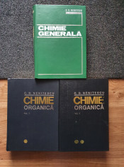 CHIMIE ORGANICA (2 volume) + CHIMIE GENERALA - C. D. Nenitescu foto