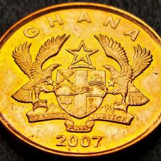 Moneda exotica 1 PESEWA - GHANA, anul 2007 *cod 1595 = A.UNC