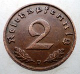 2.804 GERMANIA 2 REICHSPFENNIG 1936 D RARA