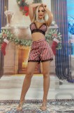 Y595RR-311 Set 2 piese pijama- lenjerie casual din top si pantaloni scurti
