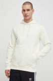 Cumpara ieftin Adidas Originals bluză Trefoil Essentials Hoody bărbați, culoarea bej, cu glugă, uni, IR7790