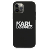 Cumpara ieftin Husa Karl Lagerfeld Stack White Logo pentru iPhone 12 mini Negru