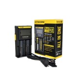 Nitecore Digicharger D2 pentru Li-ion, NiMH, Ni-Cd