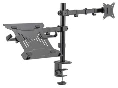 Suport monitor LOGILINK 9kg 10-32&quot; cu braț lung de 376mm
