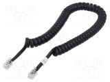 Cablu spiralat RJ10 pentru telefon, DIGITUS