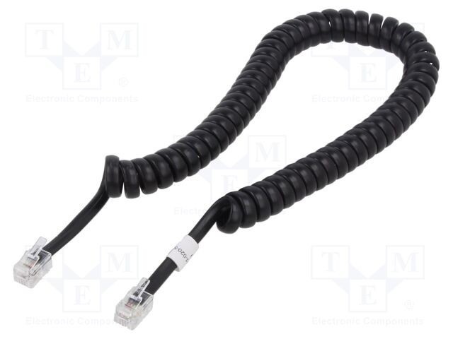 Cablu spiralat RJ10 pentru telefon, DIGITUS