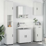 Cumpara ieftin Set de mobilier pentru baie 5 buc. Alb 61 x 35 x 64 cm