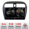 Navigatie Mitsubishi Space Star Mirage Attrage 2012- Android Octa Core Qualcomm 2K Qled 8+128 DTS DSP 360 4G Optical CarStore Technology