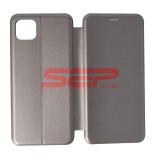 Husa Flip Cover Samsung Galaxy A22 5G, Piele Ecologica, Gri Fossil