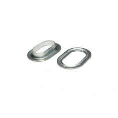 Set 10 Capse Ovale, metal, 42 x 22 mm