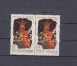 A11 TX9 2 - 1968 - 550 ani de la moartea lui Mircea cel Batran - pereche de doua timbre