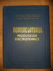 Nomenclatorul produselor electrotehnice