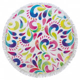 Cumpara ieftin Prosop de plaja Multicolor Petals, Oyo Concept, &Oslash;150 cm, policoton, multicolor
