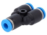 Conector push-in Y PBT 4 mm