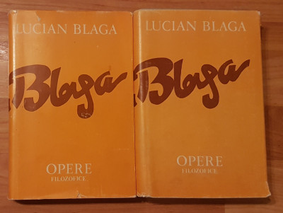 Set 2 carti Opere Filozofice de Lucian Blaga (Vol. 9 + 10) foto