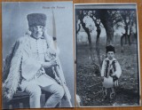 2 carti postale interbelice , costume populare romanesti ; pastor din Poiana, Circulata, Fotografie