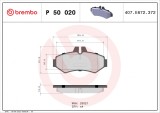 BREMBO P 50 020 PRIME LINE set placute frana,frana disc
