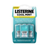 Benzi dizolvabile Listerine PocketPaks Cool Mint, fără zahăr, set 3 x 24 benzi