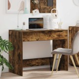 vidaXL Birou cu sertar Stejar Afumat 100 x 50 x 78 cm Lemn prelucrat 888942