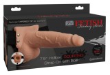 Dildo realist, cu interior gol functie de stropire 7.5&quot; Strap-on Squirting