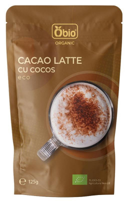Cacao Latte cu Cocos Bio 125 grame Obio foto