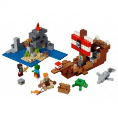 Minecraft Lego The Pirate Ship Adventure 386 piese foto