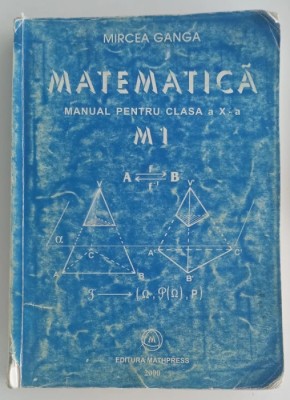 Mircea Ganga - Matematica - Manual pentru clasa a X-a - M1 foto