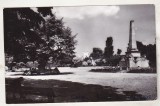 bnk cp Iasi - Obeliscul cu lei si teiul lui M Eminescu din gradina Copou - uzata