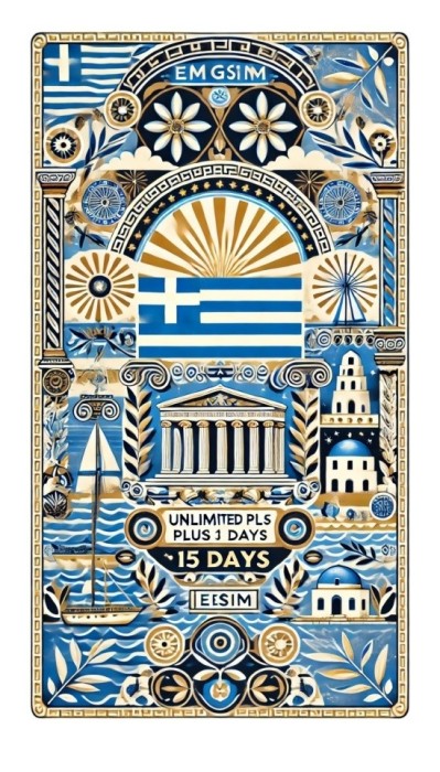 eSIM Greece, Unlimited Plus, 15 Days