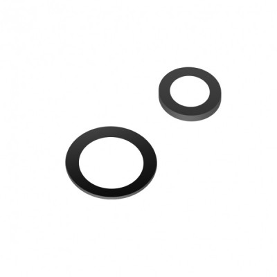 Geam Camera Spate Samsung Galaxy A32 5G A326, Wide + Macro, Negru foto