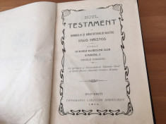 BIBLIA/ NOUL TESTAMENT ORTODOX TIPARIT IN ZILELE LUI CAROL I- BUCURESTI 1914 foto