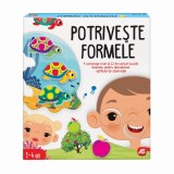 Joc educativ, pentru copii 2 ani+, joc potriveste formele, 22 de cartonase, AS