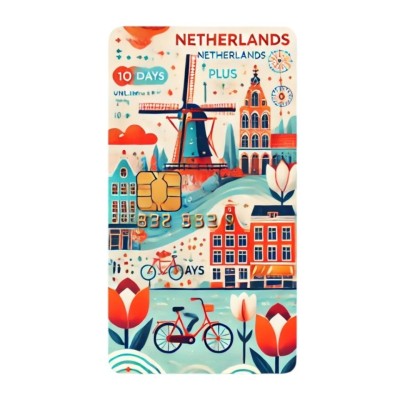 eSIM Netherlands, Unlimited Plus, 10 Days foto