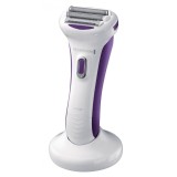 Aparat de ras corporal pentru femei Smooth &amp;amp; Silky WDF5030, 2 site hipoalergenice, acumulator, utilizare umeda/uscata, pieptan pentru zona inghina