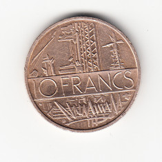 Moneda Franta 10 francs/franci 1976, stare buna, curata