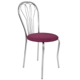 SCAUN VANESSA - CADRU CROM - STOFA - DIVERSE CULORI - Stofa Print-3006-make up