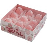 Set 9 lumanari parfumate, flippy, model capsunici, ardere 30 min, 117g, 9.3 x 9.3 x 3.8 cm, roz