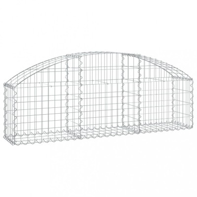 Cos gabion arcuit, 150x30x40/60 cm, fier galvanizat foto