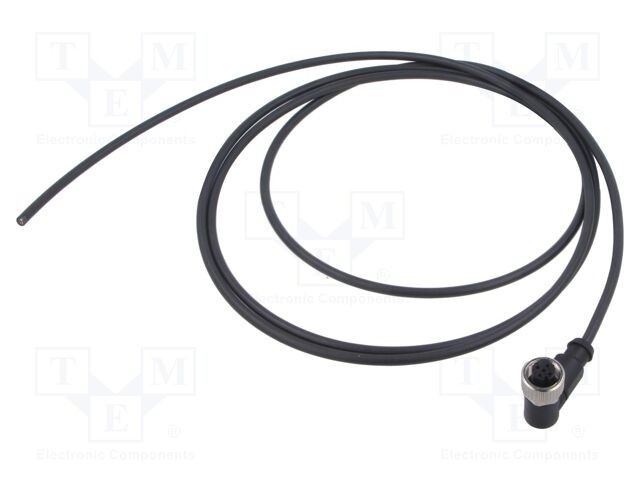 Conector M12 mufă mamă 4 pini unghi 2m HARTING PUR