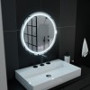 Oglinda LED Rotunda, 70cm, Lucea Touch, Sistem Dezaburire, Dimabila ModernLight Concept