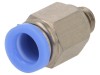 Racord push-in simplu alamă nichelată M6 0,95&divide;10bar