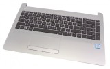 Carcasa superioara cu tastatura palmrest Laptop, HP, Pavilion 250 G6, 255 G6, 256 G6, 15-BS, 15-BW, 15-BP, 15T-BR, 15T-BS, 15-BR, argintie, layout US