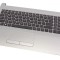 Carcasa superioara cu tastatura palmrest Laptop, HP, 15-RB, AP204000622, AM204000110, argintie, layout US
