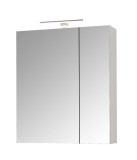 Cumpara ieftin Dulap baie cu oglinda Celine, PAL, iluminare led, 60 cm, 2 usi, 3 rafturi, soft close, alb