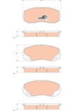 Set placute frana disc Mitsubishi Canter VII, Canter VI Motor 3C11, 6C18, Canter 60, Canter 75, FB83B, FE5-109, 59x139.1x19.5mm, OE MK528485