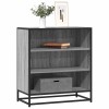 Gossi dulap, gri sonoma, 68x35x76 cm, lemn prelucrat si metal
