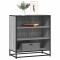 Gossi dulap, gri sonoma, 68x35x76 cm, lemn prelucrat si metal