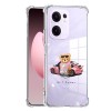 Husa antisoc pentru oppo reno13 f, airbag pro, transparent, girl power