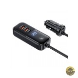 Incarcator Auto Toocki 2A+2C 120W 3A 2 x USB-A - 2 x USB-C Negru TCC2C2AXJ01