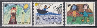 Feroe 1979 -Anul Internațional al Copilului, MNH foto